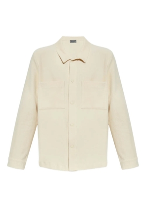 Hanro long-sleeve corduroy shirt - Neutrals