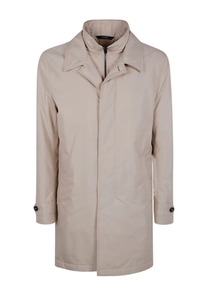 Fay high-neck zip-fastening jacket - Neutrals