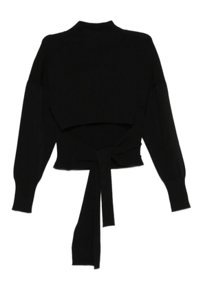 Pence Vittoria tie-detail sweater - Black