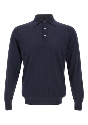 Filippo De Laurentiis long-sleeves polo shirt - Blue