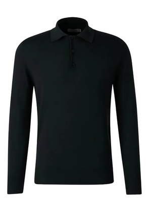 Canali long-sleeve polo shirt - Black