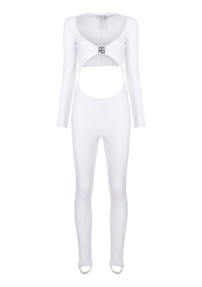 Amir Slama cut-out detail jumpsuit - White