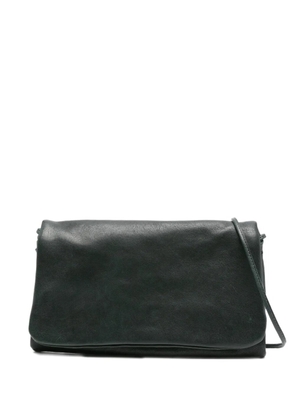 SOMMET folded leather satchel bag - Green