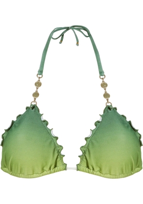 Amir Slama triangle bikini top - Green