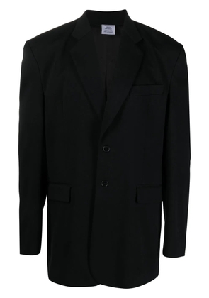 VETEMENTS oversize single-breasted blazer - Black