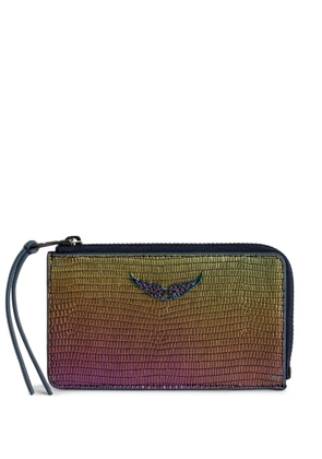 Zadig&Voltaire ZV iridescent-effect wallet - Yellow