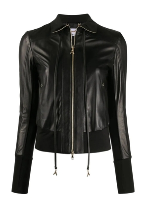 Patrizia Pepe long sleeve leather jacket - Black