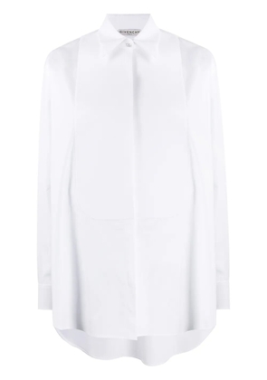 Givenchy bib long-sleeved buttoned shirt - White