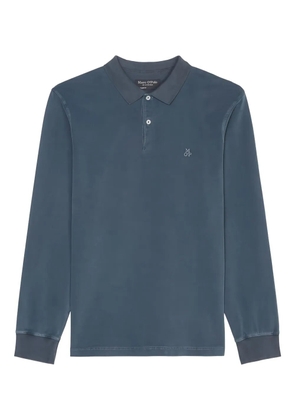 Marc O'Polo long-sleeve polo shirt - Blue