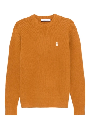 Études Studio ribbed round-neck sweater - Orange