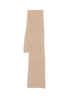Liska ribbed-knit scarf - Neutrals