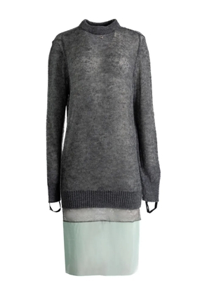 Coperni ribbed midi dress - Grey