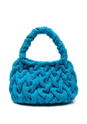 JW Anderson cable-knit tote bag - Blue