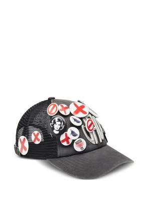 Vaquera embroidered-patch cap - Black