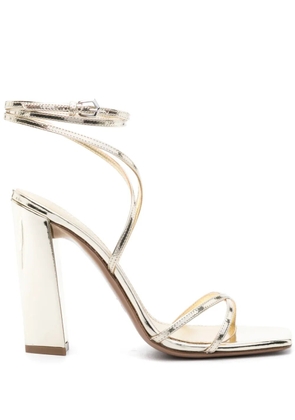 Paris Texas Diana 105mm wraparound sandals - Gold