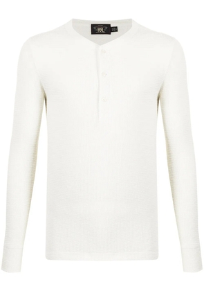 Ralph Lauren RRL waffle-knit jumper - White