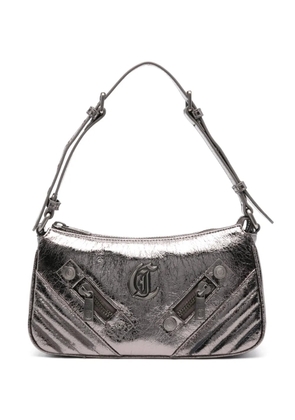 Just Cavalli metallic-finish shoulder bag - Silver