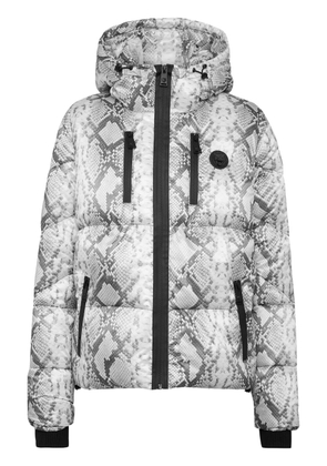 Plein Sport logo-print puffer jacket - Grey