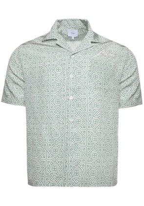 RHUDE Cravat geometric-print silk shirt - Neutrals