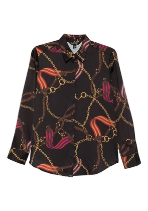 Lauren Ralph Lauren chain-print shirt - Black