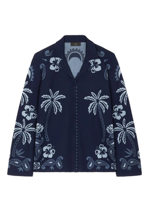 Alanui Wild Wonder jacquard shirt - Blue