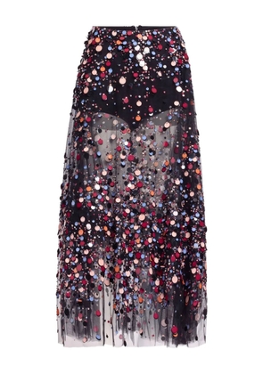 Elie Saab bead-embellished skirt - Black