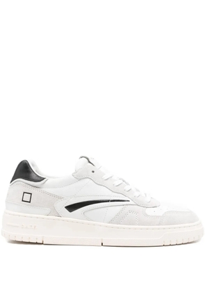 D.A.T.E. suede-leather-panel sneakers - White