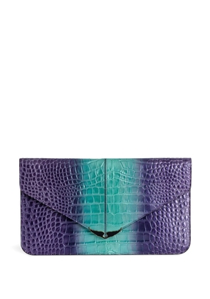Zadig&Voltaire Borderline leather clutch bag - Purple