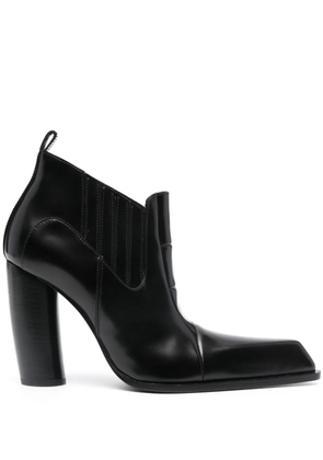 Off-White Moon Beatle Shade 95mm leather ankle boots - Black