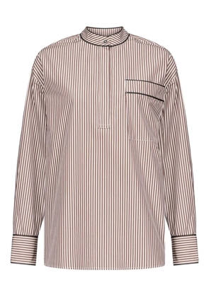 LouLou de Saison Verna striped shirt - White