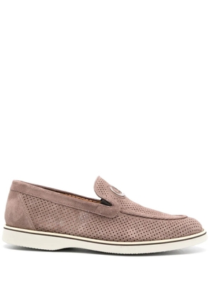 Casadei Rovesciato suede loafers - Neutrals