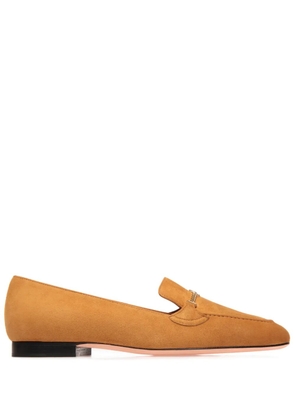 Bally Daily Emblem suede loafers - Yellow