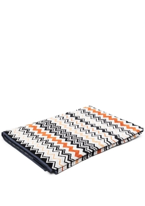 Missoni Home chevron-knit cotton beach towel - Black