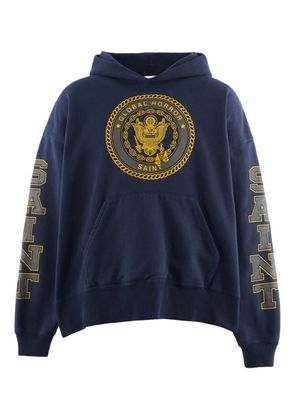 SAINT MXXXXXX printed hoodie - Blue