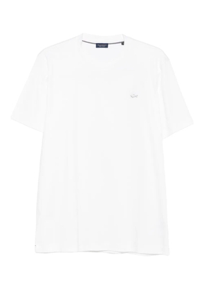 Paul & Shark logo-print cotton T-shirt - White