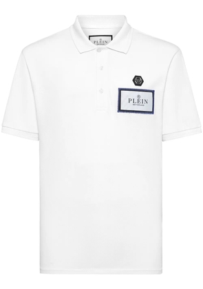 Philipp Plein label polo shirt - White