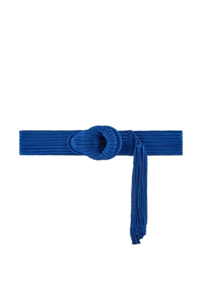 Giorgio Armani fringed buckle belt - Blue