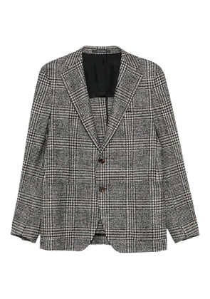 Tagliatore checked button jacket - Grey