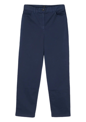 PS Paul Smith logo-patch organic cotton-blend trousers - Blue