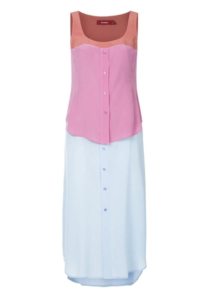 Sies Marjan Peg Button front dress - Purple