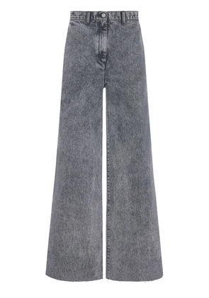 Rosetta Getty acid-wash wide-leg jeans - Black