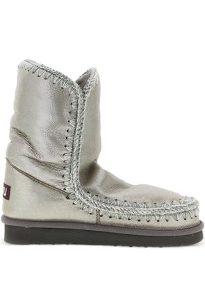 Mou Eskimo 24 logo-patch boots - Grey