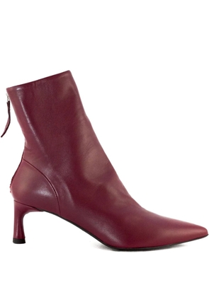 Halmanera 50mm Gil zip boots - Red
