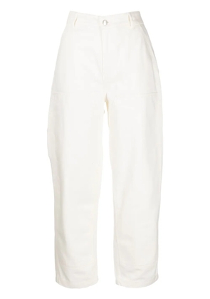 Maison Kitsuné cropped straight-leg jeans - White
