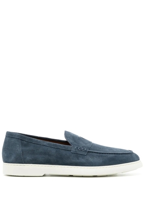 Doucal's penny-slot suede loafers - Blue