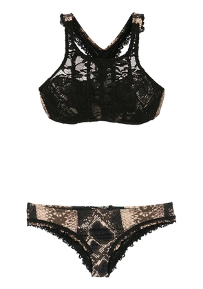 Amir Slama lace bikini set - Black