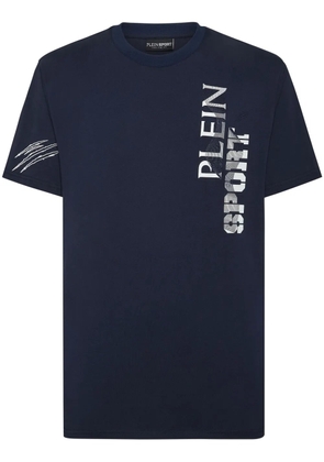 Plein Sport SS Wave logo-print T-shirt - Blue