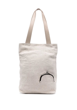 Discord Yohji Yamamoto small Crasp tote bag - Neutrals