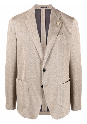 Lardini classic tailored blazer - Neutrals