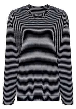 JNBY striped long-sleeved T-shirt - Black